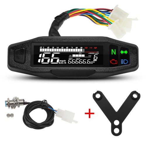 Lcd digital gauge atv - gauge,
